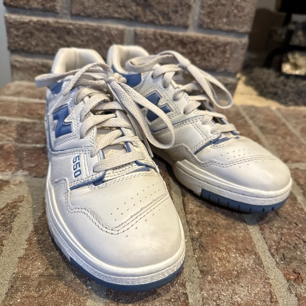 New Balance‎ 550 Linen Heron Blue/White BBW550AI Sneakers Women's Size 7.5 #298